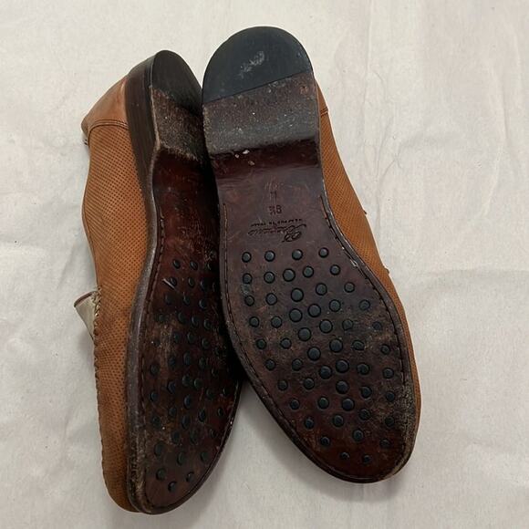 BRAGANO LEATHER ITALIAN MADE LOAFERS SIZE 9 1/2 - Picture 2 of 5
